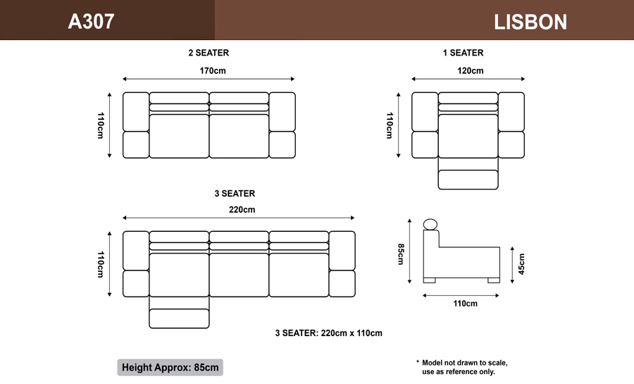 Lisbon Leather Sofa Lounge Set